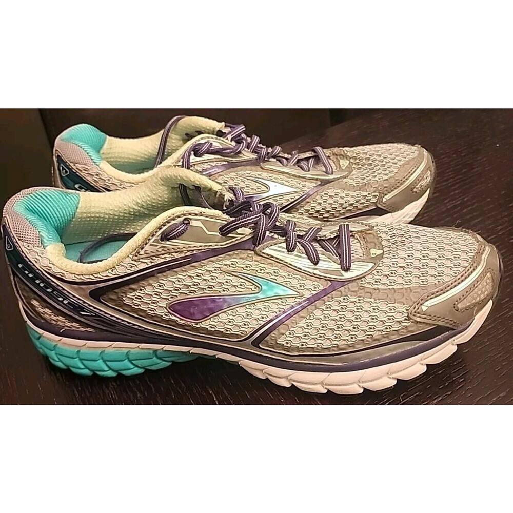 Brooks Running Shoes Women's Size 12 Ghost 7 1201611B953 Gray Lace Up Low Top
